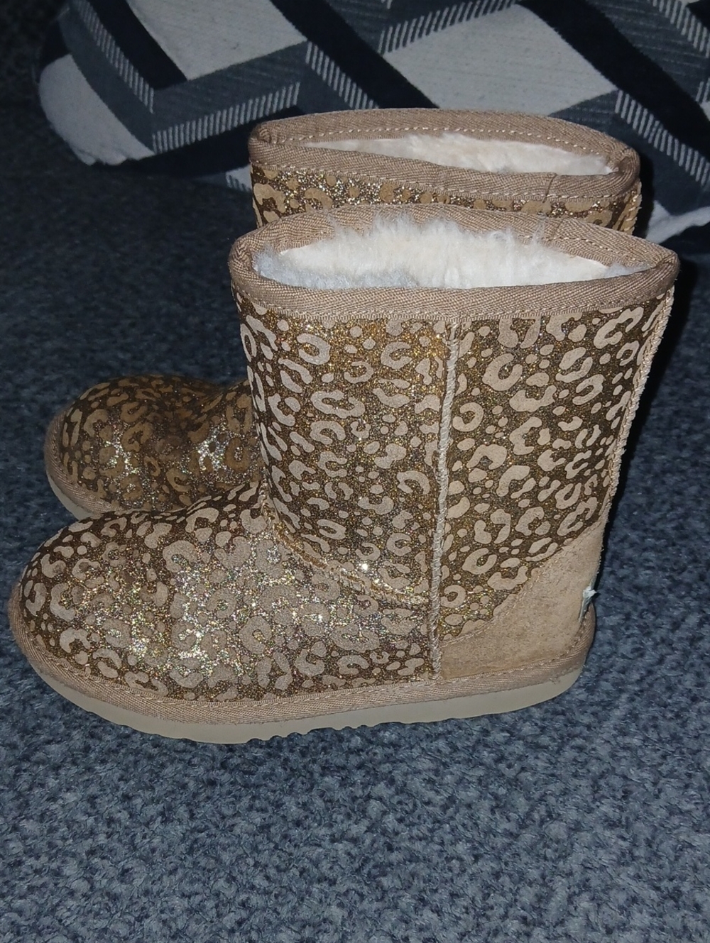 UGG Cream Shearling Boot Interior Label